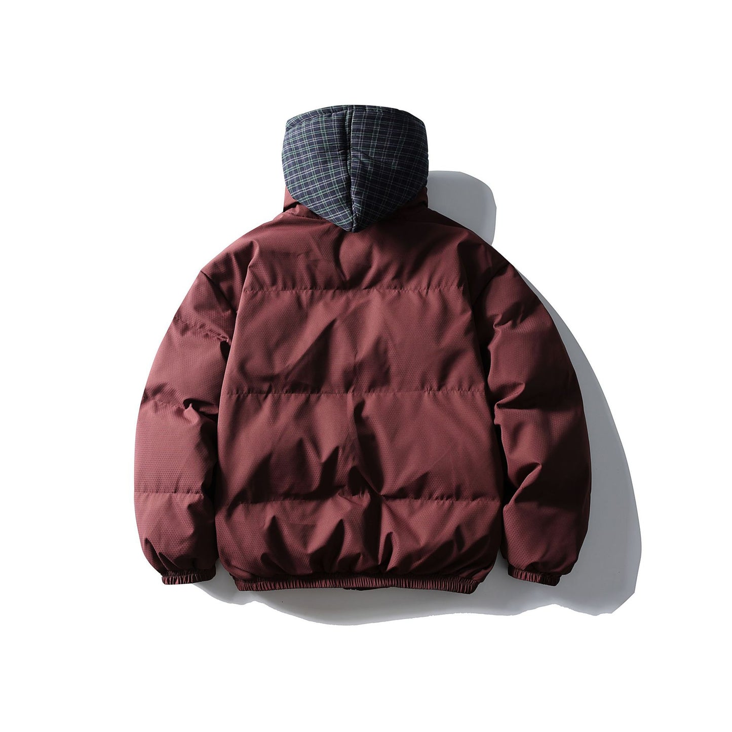 False Two-Piece Hooded Cotton Coat Unisex Loose Casual Cotton Jacket