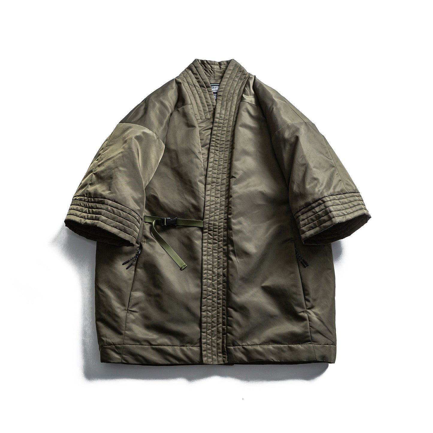 Winter Thickened Cotton Coat Solid Color Retro Minimalist Design Daoist Robe Style