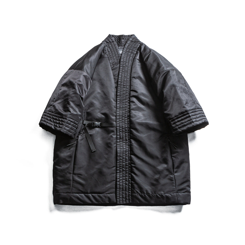 Winter Thickened Cotton Coat Solid Color Retro Minimalist Design Daoist Robe Style