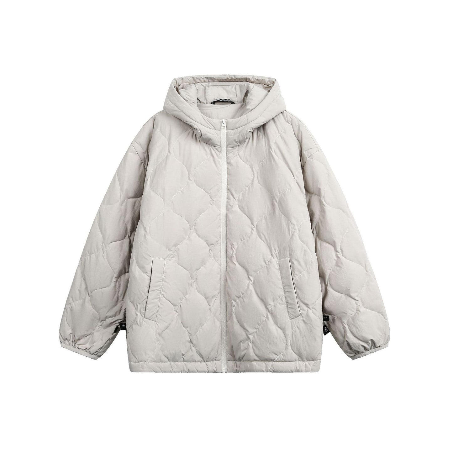 Workwear Style Two-Piece Design Windproof White Duck Down Hooded Winter Parka